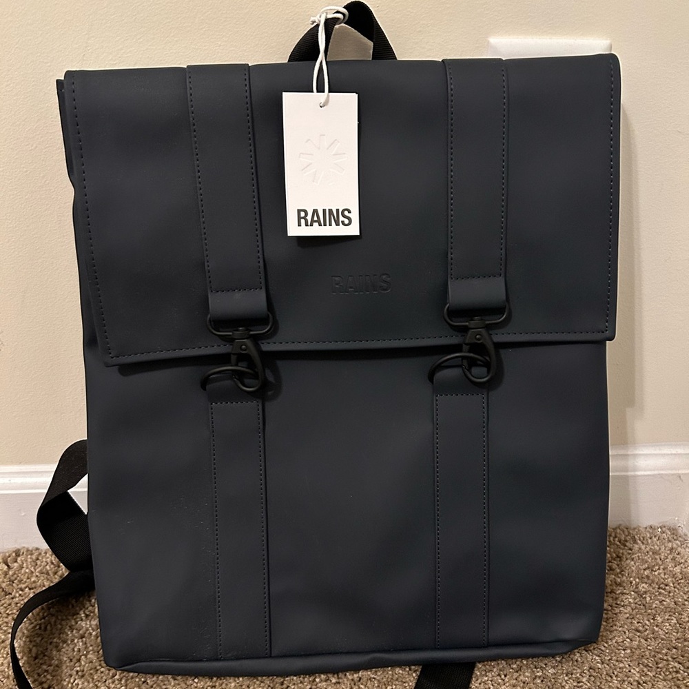 NWT Rains Navy MSN Bag
